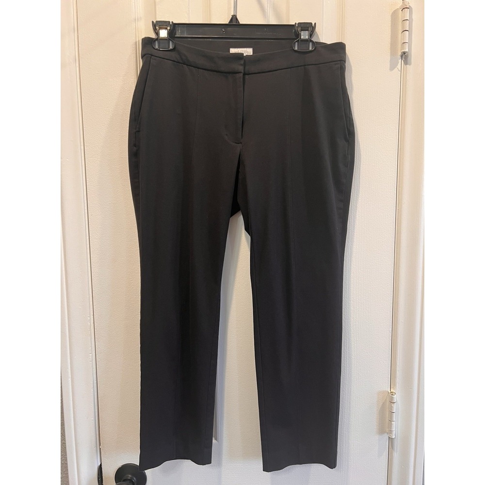 J Jill Premium Bi Stretch Pants Womens 6P Black Tailored Office Career Slacks